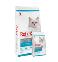 ريفليكس طعام جاف بالسالمون للقطط المعقمة 15KG