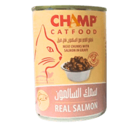 قطع اللحم مع السالمون