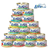 معلبات لايف كات بنكهات متعددة 85G