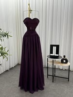 فستان شيفون جورجيت تطريز يدوي