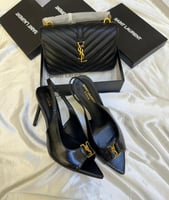 طقم سان لوران اسود