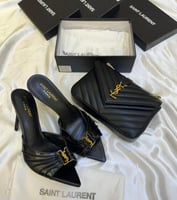 طقم سان لوران اسود