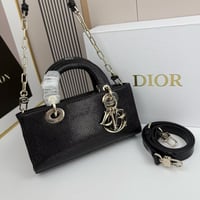 شنطه ليدي ديور مستطيل ماستر اسود