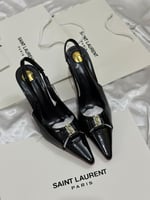 كعب سان لوران اسود لمعه