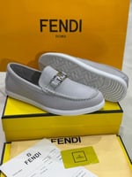 شوز فندي شمواه رمادي رسمي ماستر