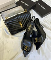 طقم سان لوران اسود