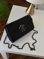 Black logo, silver