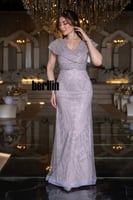 فستان سهرة وميض الليلك مميز بكريستالية وبلمسة ربيع...