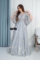 فستان سهرة نمط مرميد مميز بكم اوف شولدر فخم وبقصة...