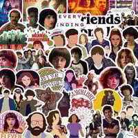 ملصقات مسلسل سترينجز ثينقز 5 قطع