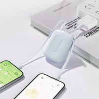 شاحن متنقل صغير ..كيبله منه وفيه و بسعة 10,000mAh...