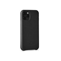 غطاء آيفون 11 برو - جلد فاخر - لون أسود