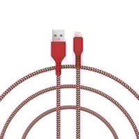 كيبل ايفون قماشي أحمر من ووبو - FB02