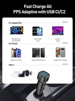 شاحن سيارة 66W Active AC-66