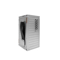 شاحن متنقل container باللون الفضي بسعة 20,000 ملي...