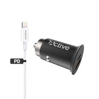 شاحن سيارة Go Metal Black + كيبل Pd ماكس