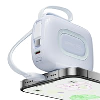 شاحن متنقل صغير ..كيبله منه وفيه و بسعة 10,000mAh...