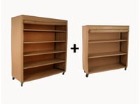 دولاب تخزين كبير 5 أرفف مع دولاب هدية