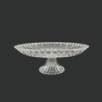 صينية تقديم اكريلك مزخرفة بقاعدة