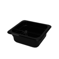 صواني اكريلك اسود عمق 6.5 سم (1/6)