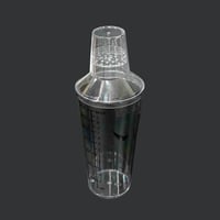 شيكر اكريلك شفاف 700 مل