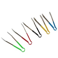 ملقاط طعام استيل ملون مقاس 16