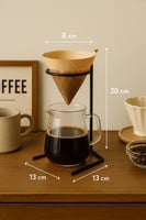 استاند تحضير القهوة المقطرة اسود