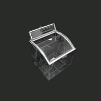 صندوق مكسرات اكريلك شفاف مربع