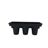 حامل اكواب وادوات اسود 3 خانات