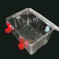 صندوق اكريلك شفاف بقفل 22 لتر