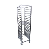 ترولي المنيوم 18 رف صواني 60x40 سم