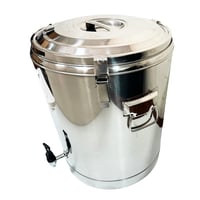 حافظة سوائل استيل بقفل وبزبوز 60 لتر