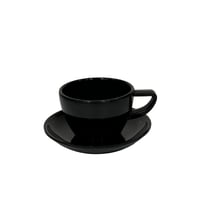 طقم كوب ميلامين لمعة اسود 90 مل