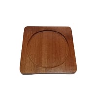 رك وطبق تقديم خشبي 18 سم