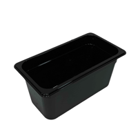 صواني اكريلك اسود عمق 15 سم (1/3)