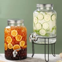 موزع مشروبات وعصيرات زجاجي 4 لتر