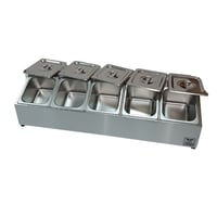 استاند علب بهارات استيل 6 خانات