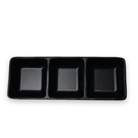 طبق ميلامين صوص مربع 3 خانة