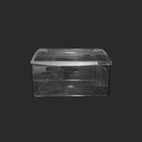 صندوق مكسرات اكريلك شفاف مستطيل