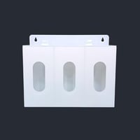 علبة وحامل كمامات و مناديل اكريلك صغير 3 خانات