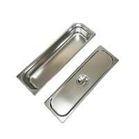 صواني حوض استيل مع الغطاء عمق 10 سم (2/4)