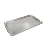 صحن تقديم فضي مستطيل المنيوم 38×24 سم