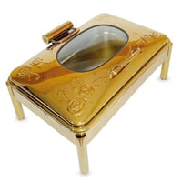 سخان بوفية استيل ذهبي 9 لتر