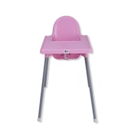 كرسي طعام للأطفال وردي