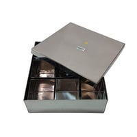 علب تخزين بهارات استيل 9 خانات