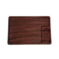 رك تقديم خشبي مستطيل