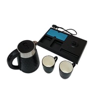 طقم غلاية فندقية للماء مع كوبين 1800 مل