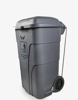 سلة نفايات بدعسة 120 لتر