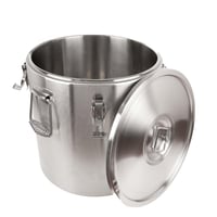 حافظة استيل بقفل ثقيل 50 لتر