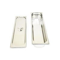 صواني حوض استيل مع الغطاء عمق 15 سم (2/4)